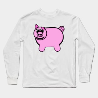 Stuffed Pig Long Sleeve T-Shirt